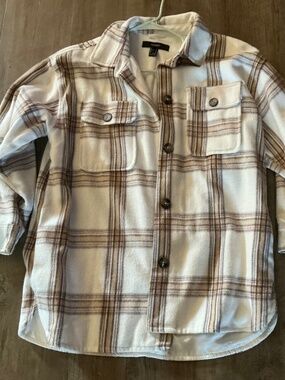 Forever 21 Plaid Flannel shirt jacket, size S